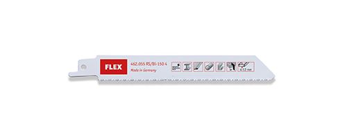 Flex-tools Accessoires 462055 Reciprozaagblad voor metaal en plaatstaal RS/Bi-150 6 150 mm 5 stuks