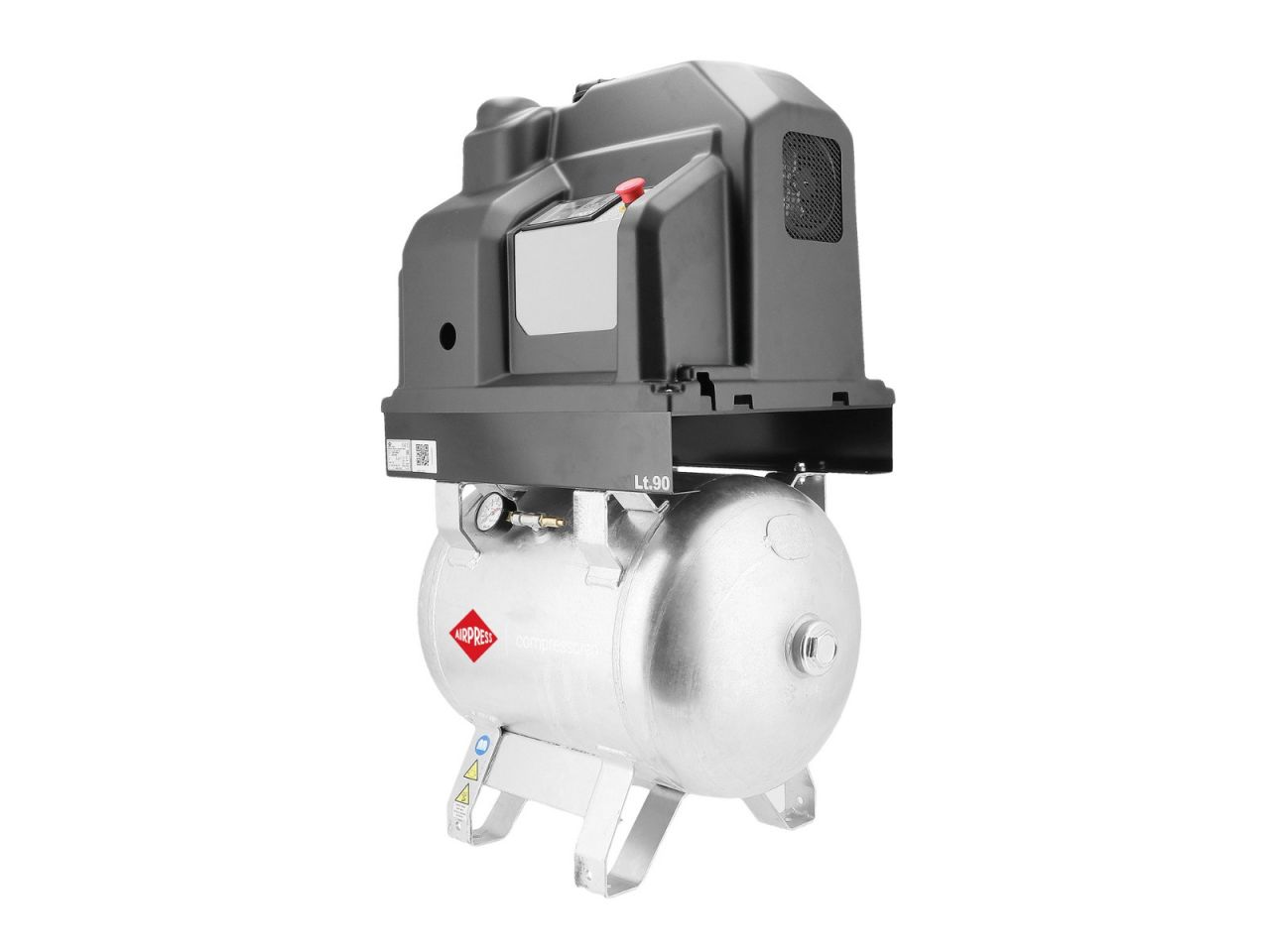 Airpress 360903-CG Schroefcompressor APS 3 Combi Compact 10 bar 3.0 pk/2.2 kW 261 l/min 90 l gegalvaniseerd