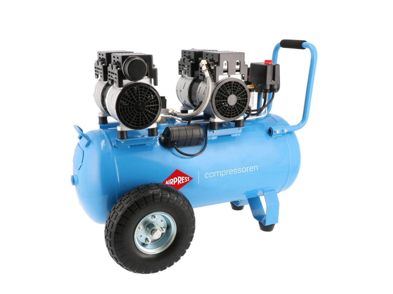 Airpress 36504 Stille Olievrije Compressor LMO 50-270 8 bar 2 pk/1.5 kW 185 l/min 50 l
