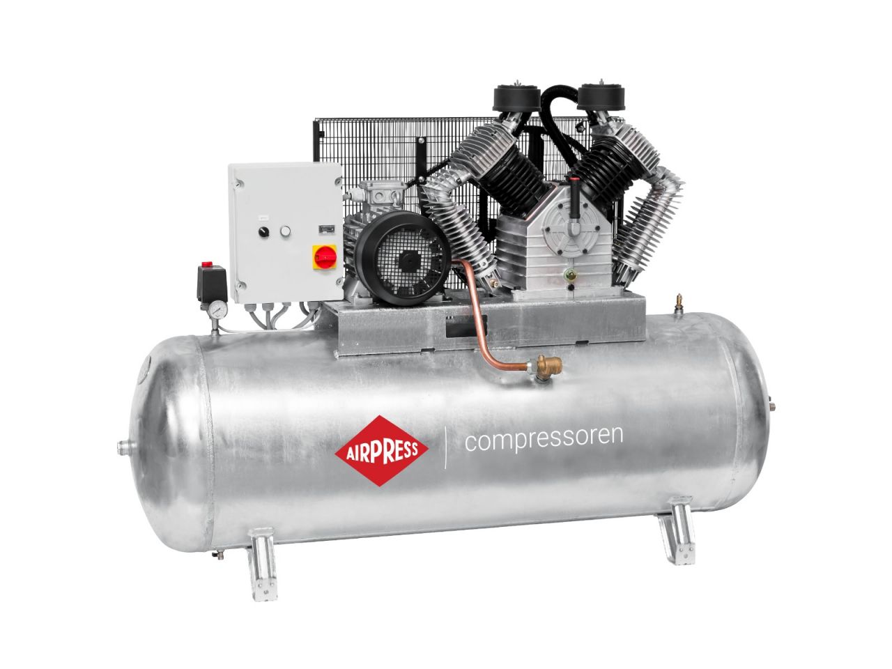 Airpress 369675 Compressor G 2000-500 SD Pro 11 bar 15 pk/11 kW 1395 l/min 500 l verzinkt