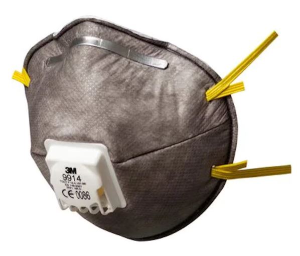 3M 1.21.15.991.48 9914SP Speciaal stofmasker, FFP1, met ventiel 100 stuks