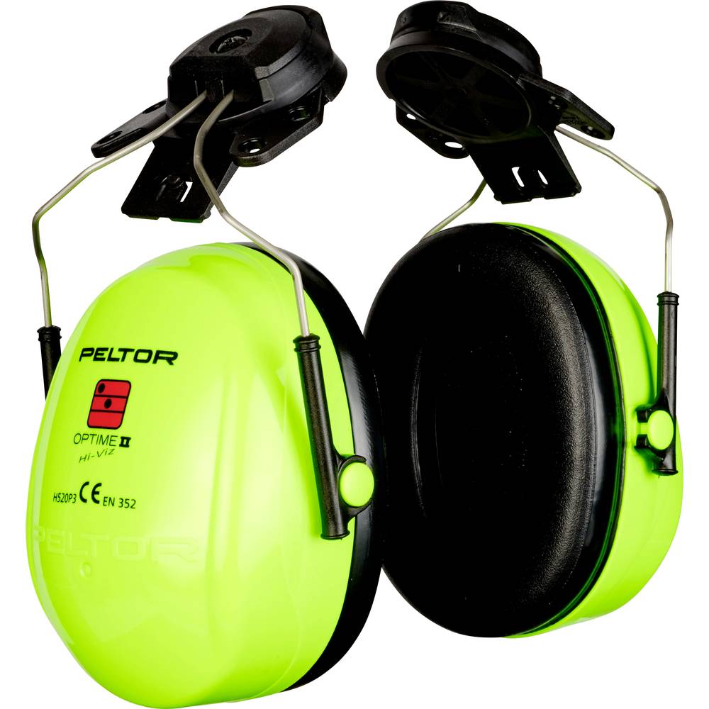 3M 6.21.25.360.00 Peltor II Hi-Viz Gehoorkap Helmmontage 
