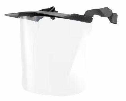 3M 7.21.19.375.00 V4F Gelaatsscherm, standaard klep, polycarbonaat, helder