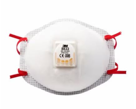 3M 1.21.15.883.30 8833 Stofmasker met uitademventiel FPP3 10 stuks