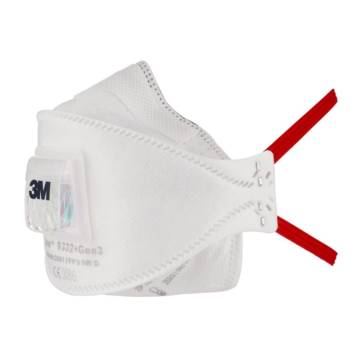 3M 1.21.15.933.30 9332+GEN3 Aura Stofmaskers FPP3 + Ventiel 120 stuks