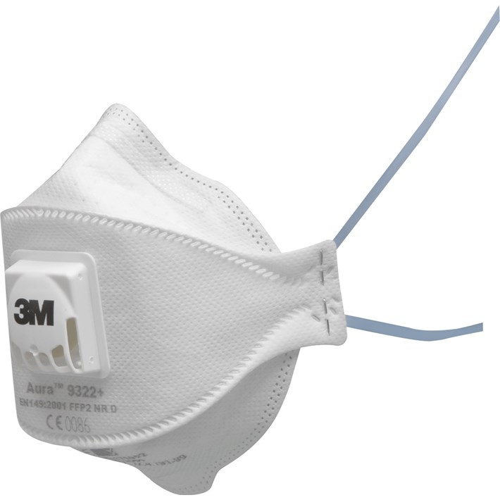 3M 1.21.15.932.25 9322+GEN3 Aura Stofmaskers FPP2 + Ventiel 10 stuks
