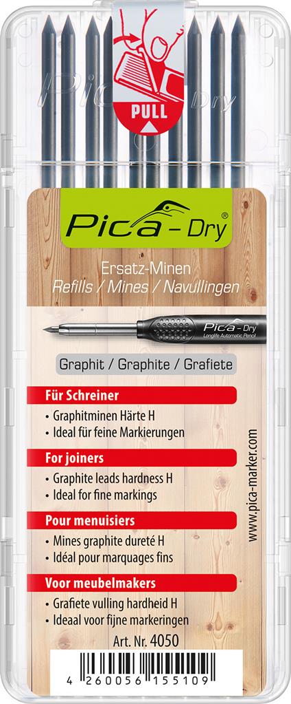 Pica PI4050 4050 Dry Navulling graphite Timmerlieden/Meubelmakers t.b.v. markeerpotlood