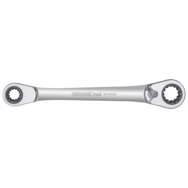 Gedore RED 3300900 R07501002 Dubbele Ringratelsleutel Omschakelbaar Metrisch 2-Delig