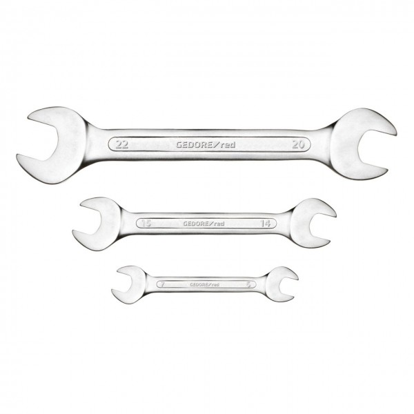 Gedore RED 3300959 R05105008 Steeksleutelset SW6-22 Lang Metrisch 8-Delig