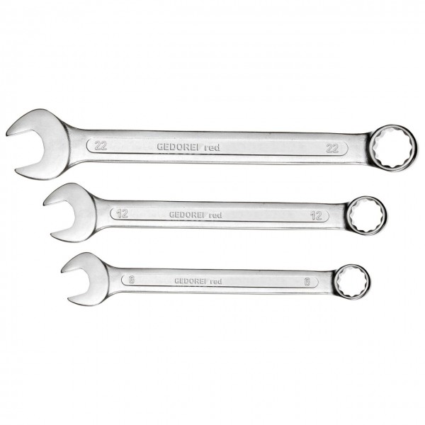 Gedore RED 3300994 R09105017 Ringsteeksleutelset 6 - 22mm Metrisch 17-Delig