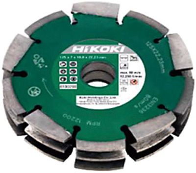 HiKOKI Accessoires 4100299 Diamantzaagblad 125mm 3 bladen voor 30mm sleuven