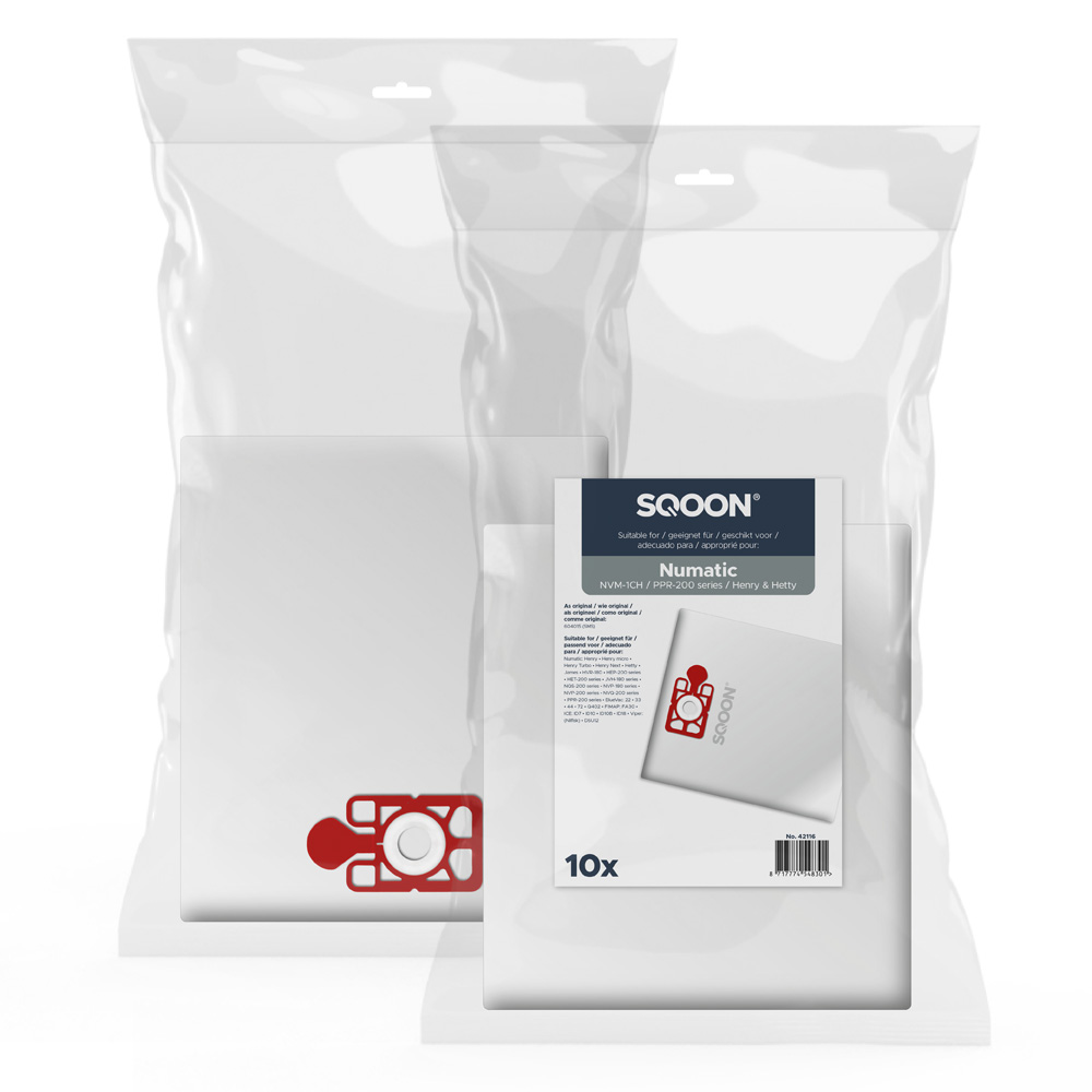 SQOON 42116 Stofzak Numatic NVM 1CH Henry/James 10 stuks