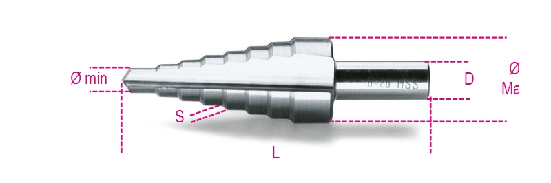 Beta 004250029 Trapboor HSS 13 mm 100 mm