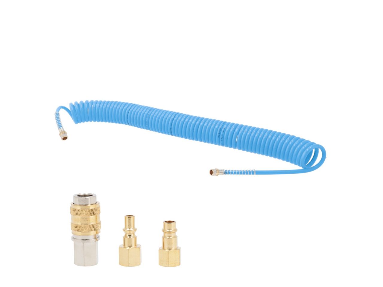 Airpress 4304235 Spiraalslang 10 bar 1/4" 7.5 m 5 x 8 mm incl aansluitingen 4304235