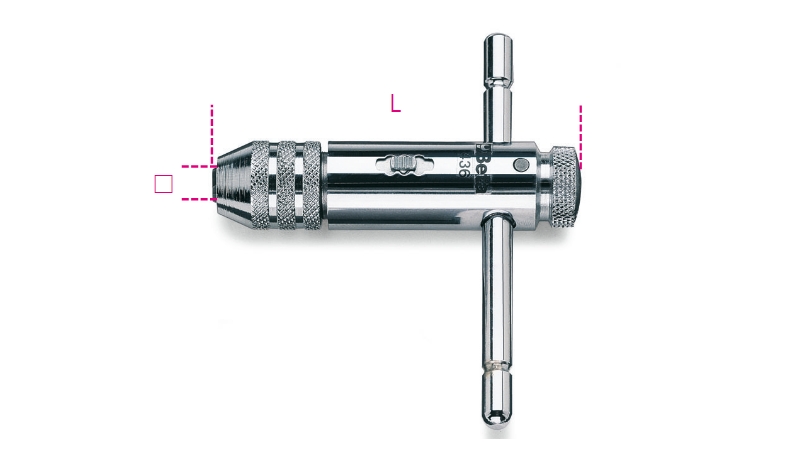 Beta 004360004 Taphouder met ratel 4,6÷8 M5÷M12 mm 110 mm