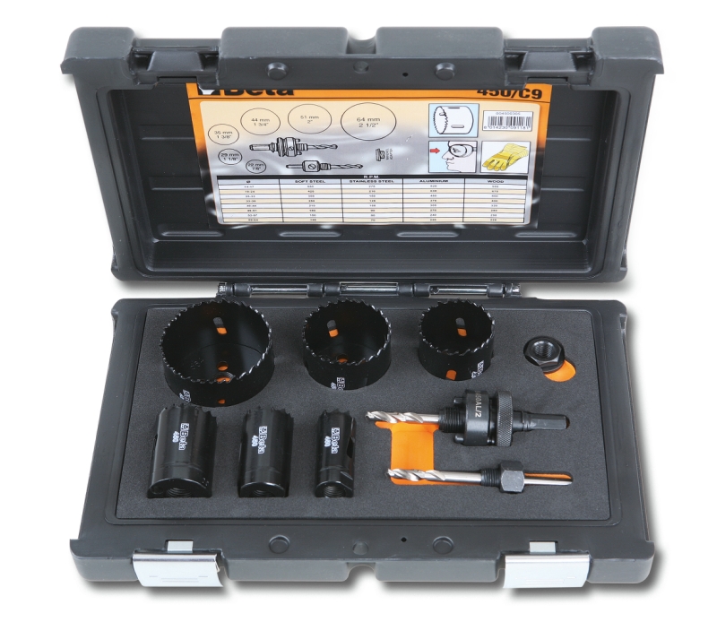 Beta 004500305 Assortiment Gatzagen/Toebehoren 9-Delig