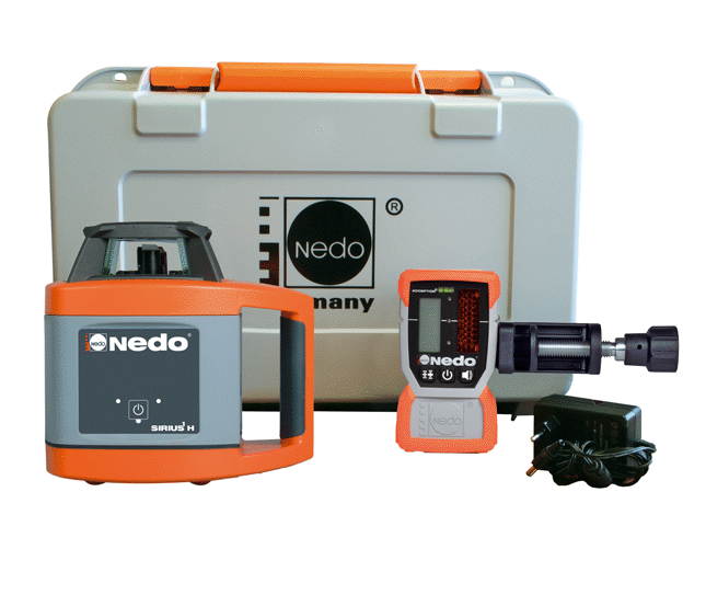 Nedo 471933 SIRIUS 1 H Horizontale laser + laserontvanger Acceptor 2