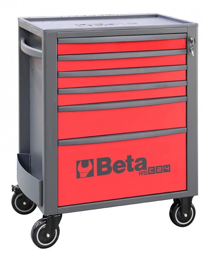 Beta 024004063 Gereedschapswagen, Rood 6 Laden - 740x445x969 mm