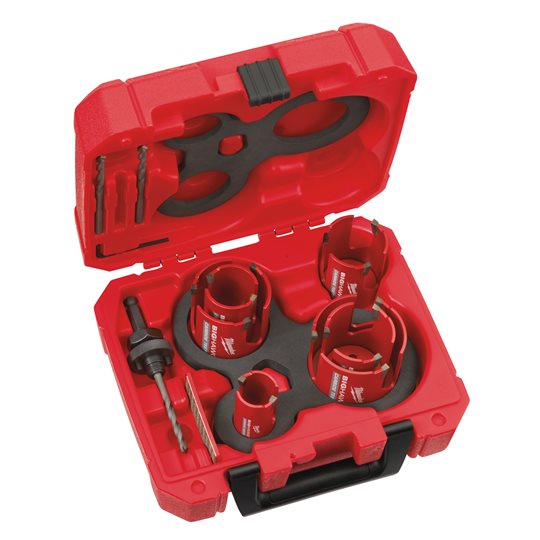Milwaukee Accessoires 4932464939 Gatzagenset Multi Materiaal Big Hawg 10-delig