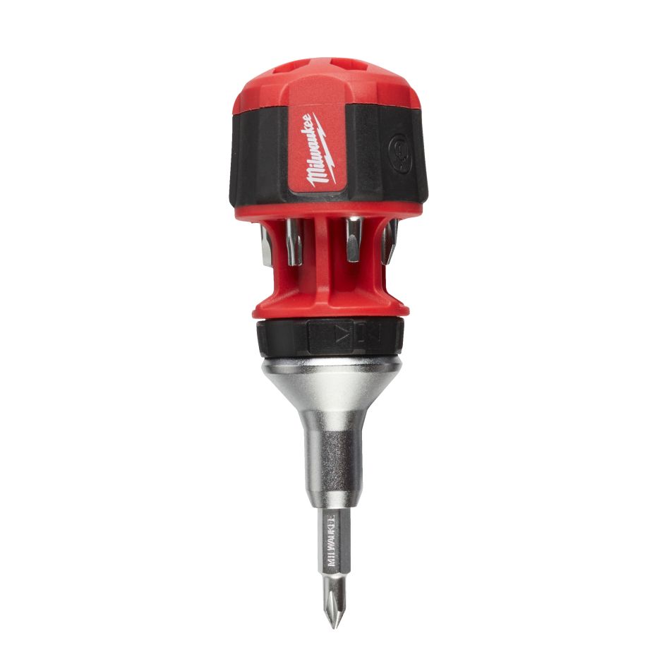Milwaukee Accessoires 4932471868 8 in 1 Compact Ratcheting Multi-bit Schroevendraaier - 1 stuk