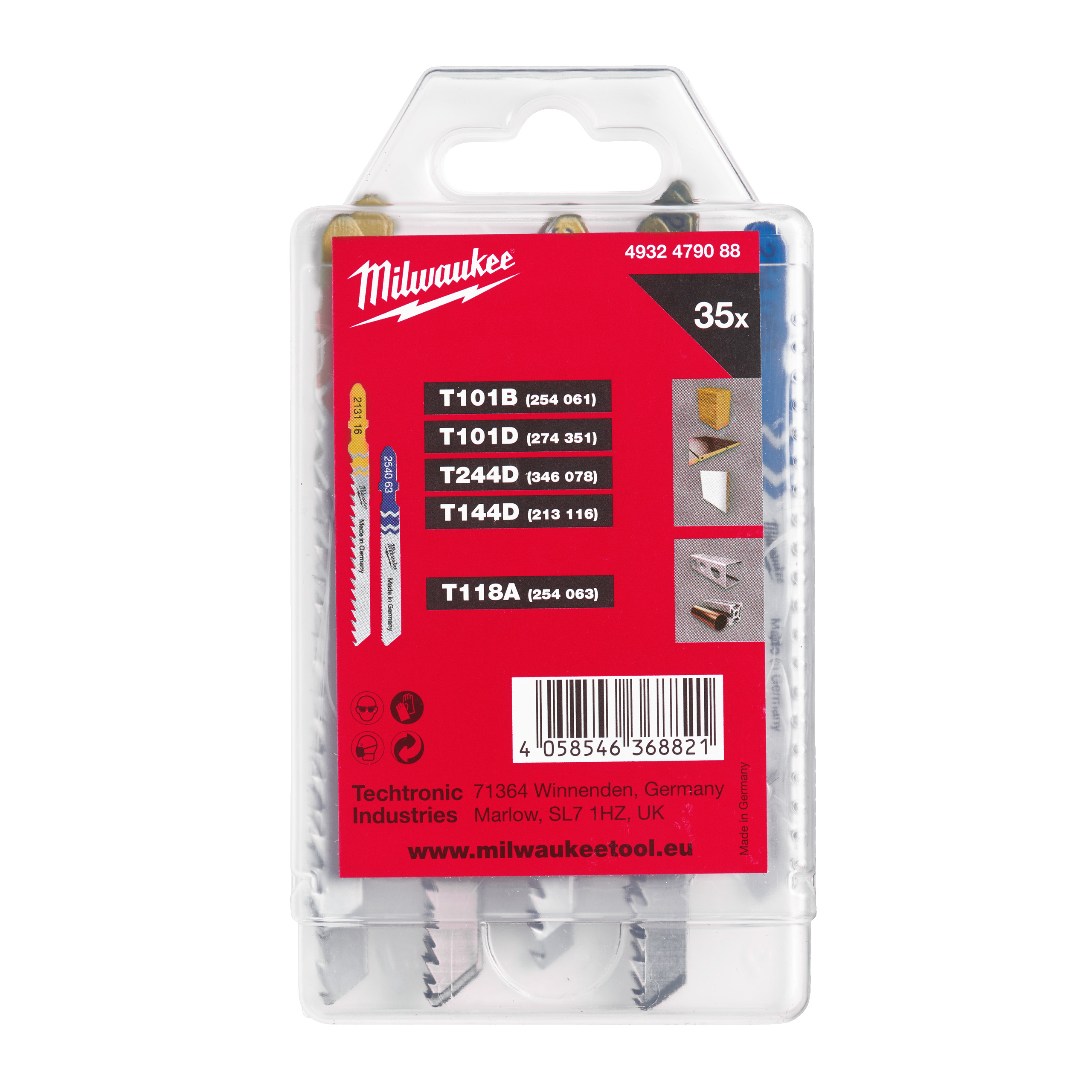 Milwaukee Accessoires 4932479088 Decoupeerzaagbladenset 35-delig
