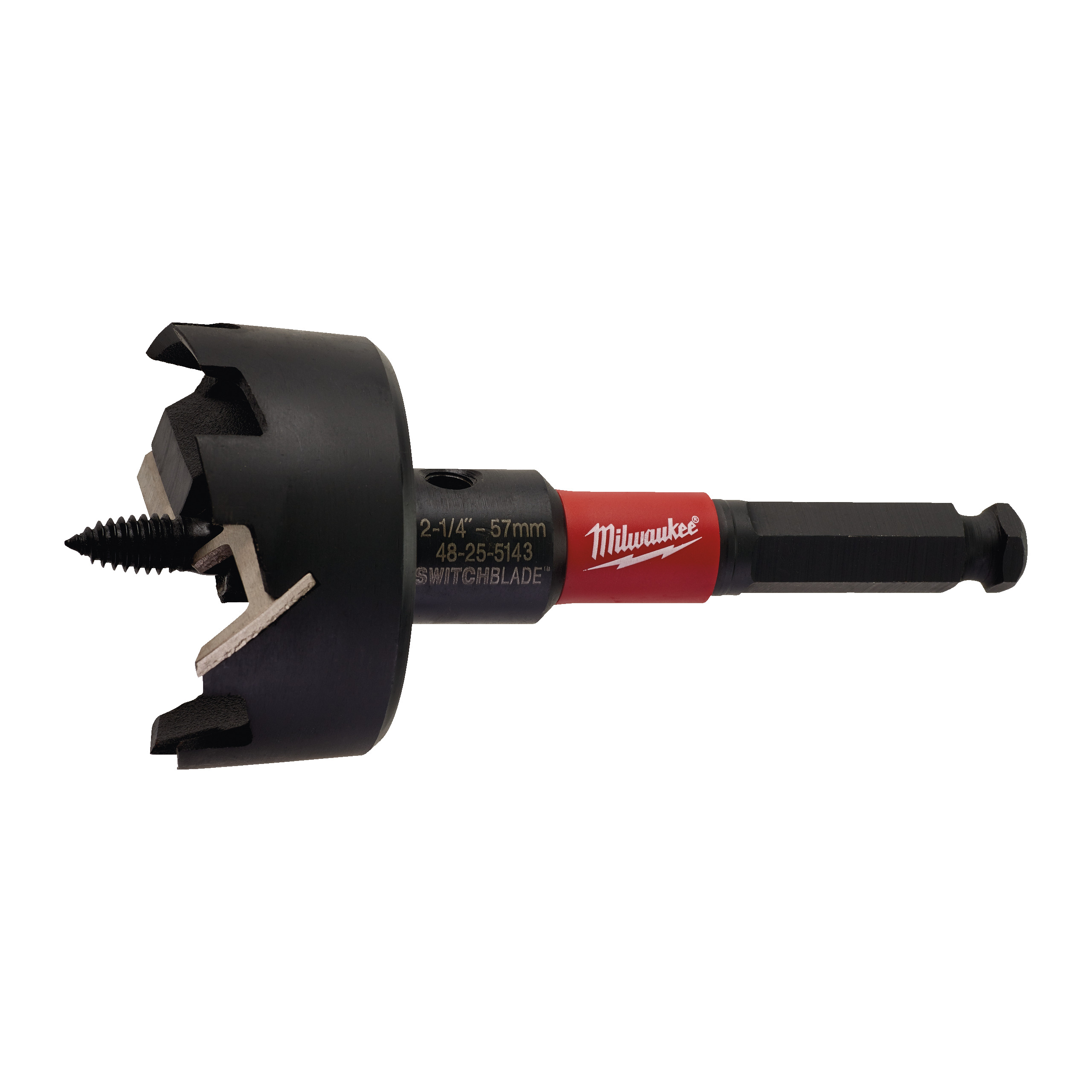 Milwaukee Accessoires 4932479501 Switchblade Selfeed Bits 57 mm - Wood Drill SWB Selfeed Bit 57mm - 1 stuk