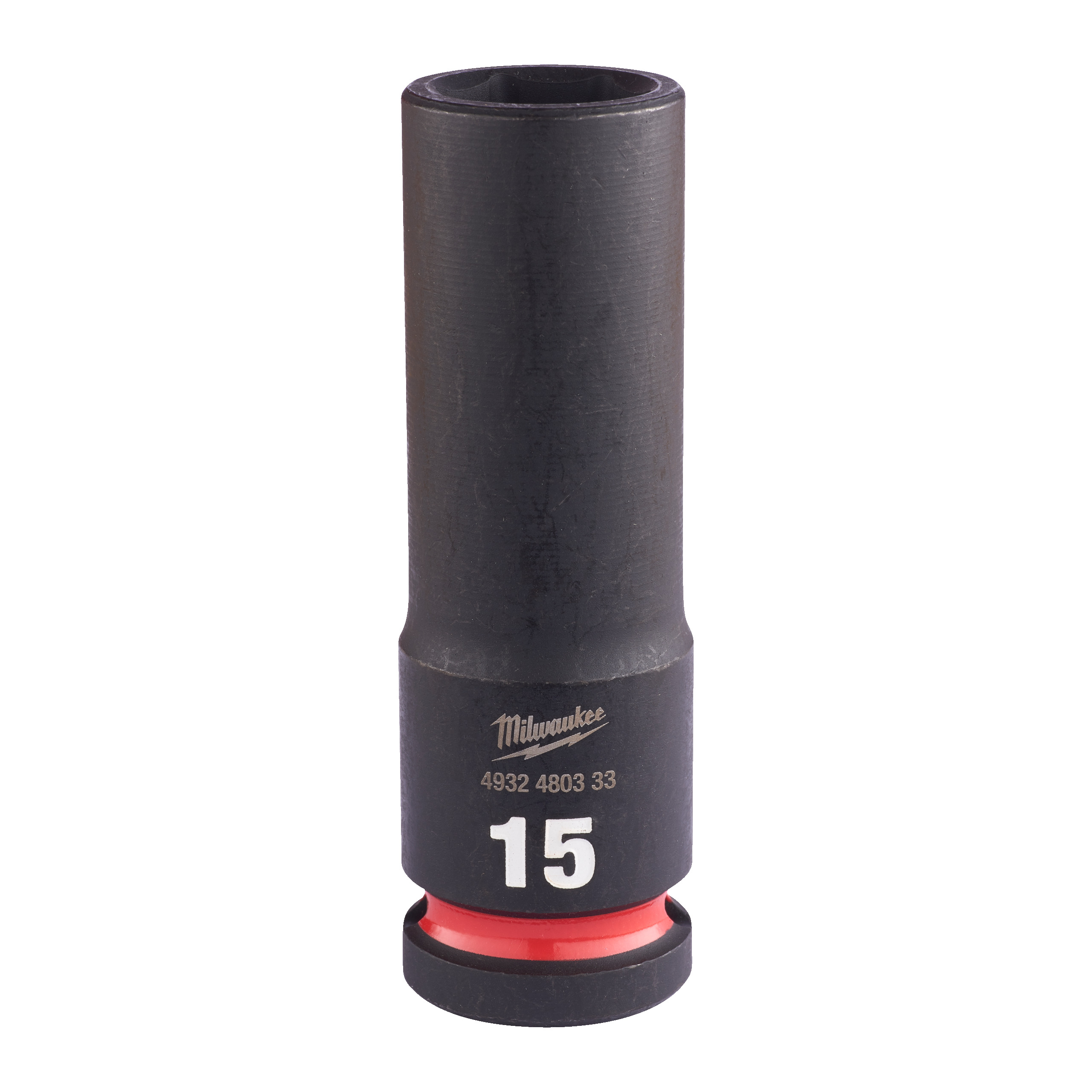 Milwaukee Accessoires 4932480333 SHOCKWAVE™ Krachtdop 1/2" lang 15 mm - 1 stuk