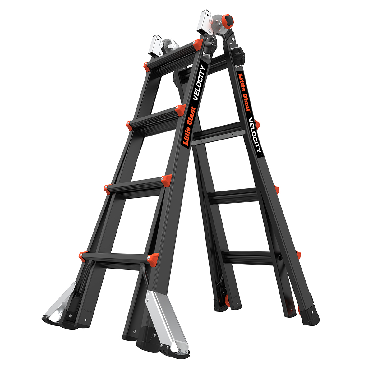 Altrex 503944 Velocity Black Pro telescopische vouwladder 4 x 4