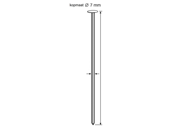 Dutack 5261022 Stripspijker 3.1mm 21° gegalv 100mm Glad 3000 Stuks