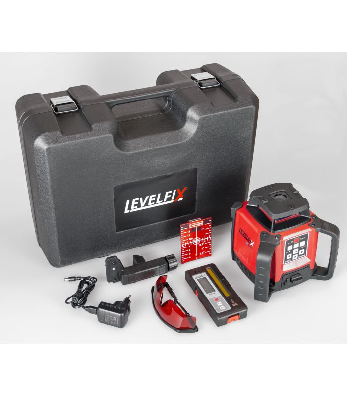 Levelfix 554511 550HV SET 1 Allround Bouwlaser Zelfnivellerend Rood + Meetbaak + Statief