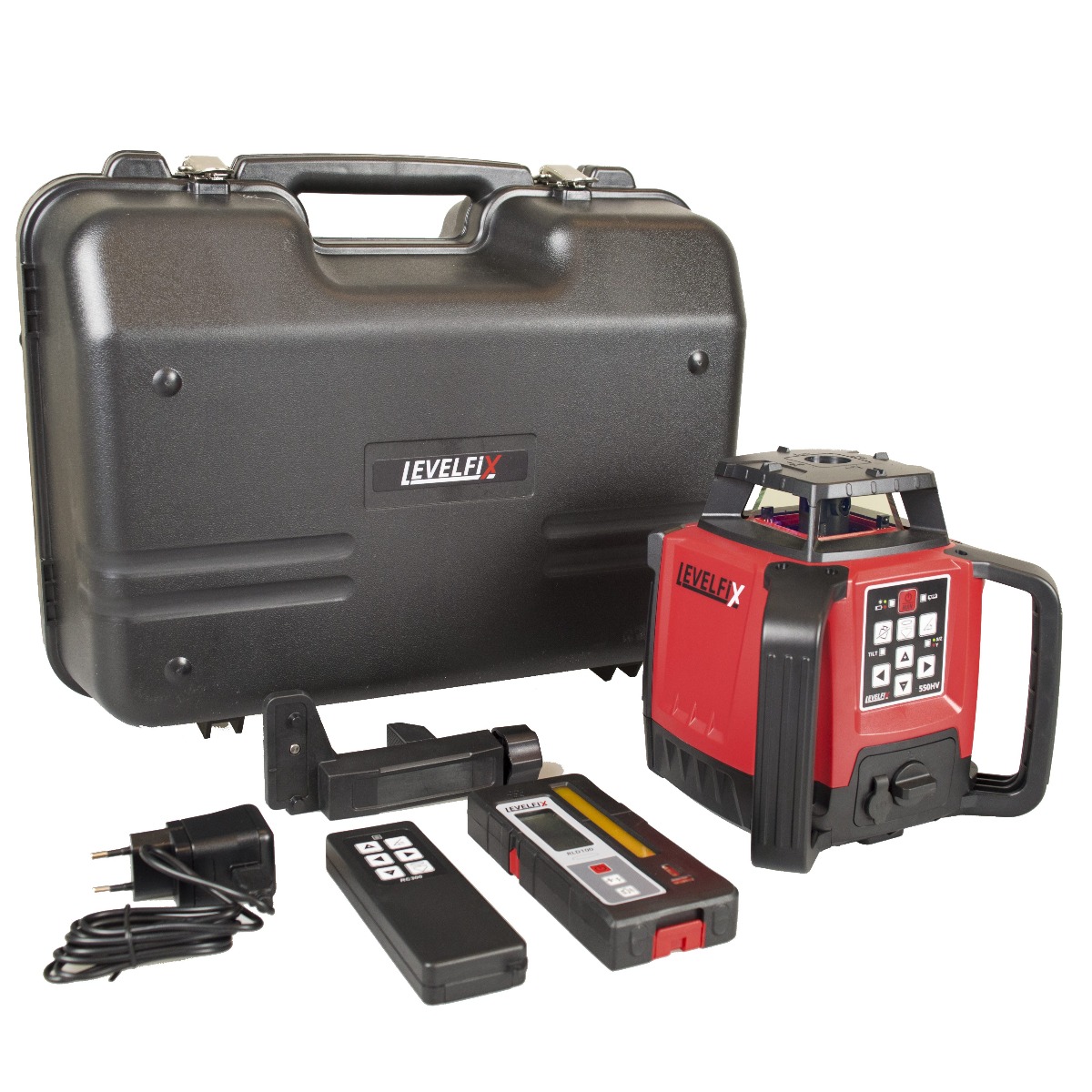 Levelfix 554501 550HV Allround Bouwlaser Zelfnivellerend Rood