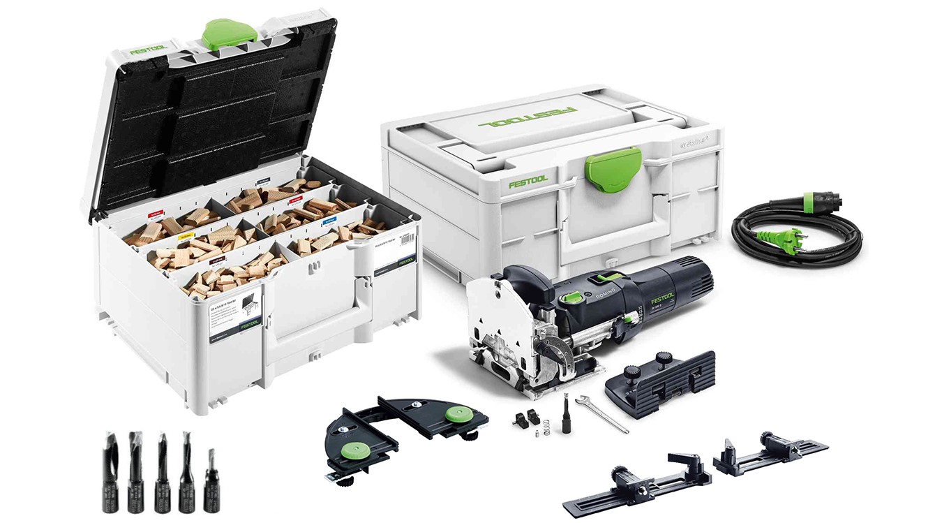 Festool 574427A DF500RQ-SET profi dominofrees met assortiment domino's + frezen in systainer