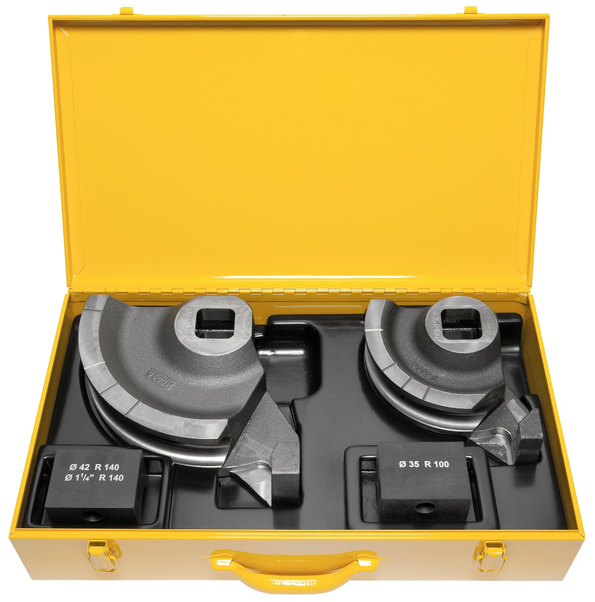 Rems 586012 R Stalen Koffer met inlage voor 2 buigsegmenten en glijstukken(1xR100 en 1xR135/R140 90 graden)