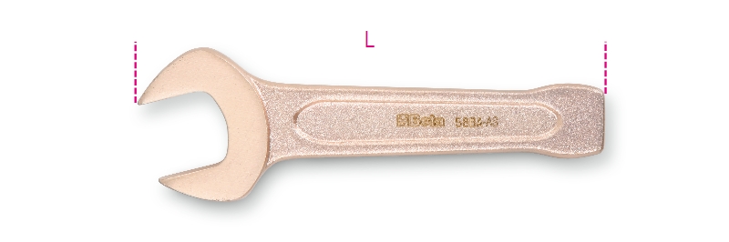 Beta 000580954 Vonkvrije Slagsteeksleutel 31/32" lengte 150 mm