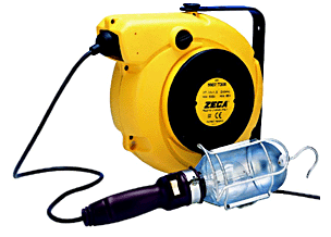 Zeca 10000568 5907/T306 Veerkabelhaspel met looplamp, maar zonder transformator
