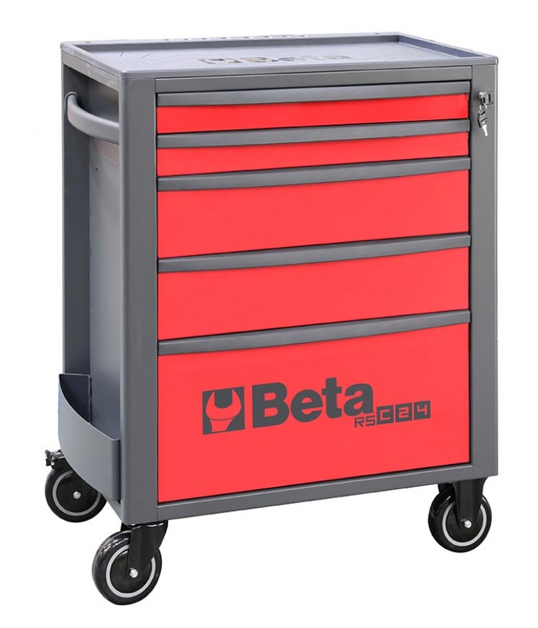 Beta 024004053 Gereedschapswagen, Rood 5 Laden - 740x445x969 mm