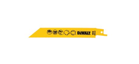 DeWalt Accessoires DT2385-QZ HCS 152 x 1.0 mm Reciprozaagbladen voor metaal 5 Stuks
