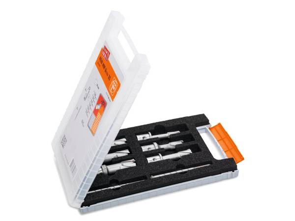 Fein Accessoires 63127714020 Kernborenset 12/14/16/18/20/22 x 35 mm + 2 x centreerpin 8-delig 3/4 Weldon