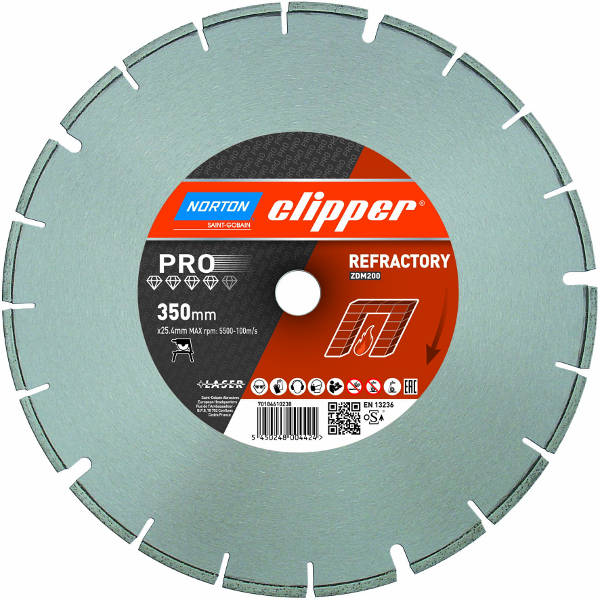 Norton Clipper 70184610240 Pro ZDM 200 Diamant zaagblad 500 x 25,4 mm