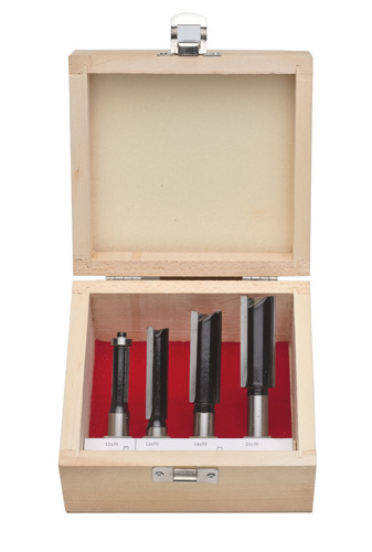 HiKOKI Accessoires 711012 4-delige frezenset 12 mm