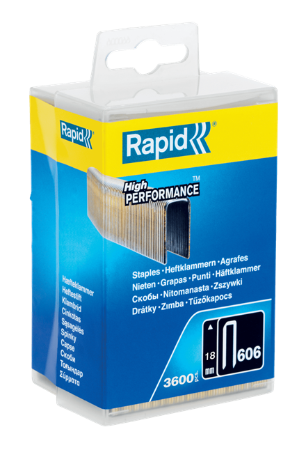 Rapid 40303094 Nr. 606 smalrugnieten 18 mm 3.600 stuks