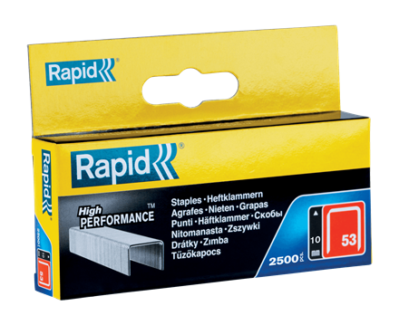 Rapid 11858825 Nr. 53 dundraadnieten 10 mm 2.500 stuks