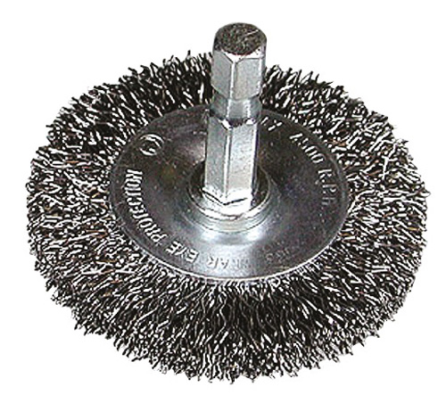 HiKOKI Accessoires 751319 Rondborstel 50 x 0,3 met 1/4" zeskant stift met gegolfd staaldraad