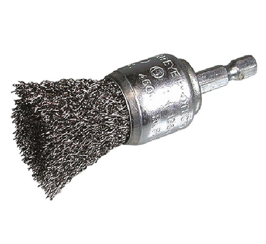 HiKOKI Accessoires 751324 Penseelborstel 25 x 0,3 met 1/4" zeskant stift met gegolfd staaldraad