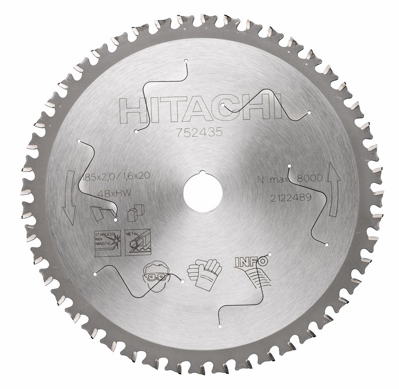 HiKOKI Accessoires 752489 Cirkelzaagblad voor aluminium 305 x 30, 96 tanden te gebruiken voor C12FCH/C12LC/C12LCH/C12LSH/C12RSH/C12YA/C12YB