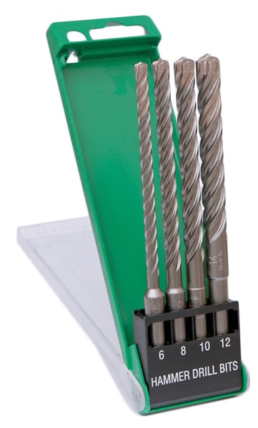 HiKOKI Accessoires 783390 SDS-Plus Hamerboren 4-snijder casette 4-delig