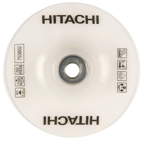 HiKOKI Accessoires 753802 Middelharde steunschijf voor fiberschijf 125 mm M14