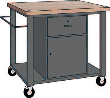 Contimac 770298 Wp 142/C Mobiele Werkbank 1000X700X913