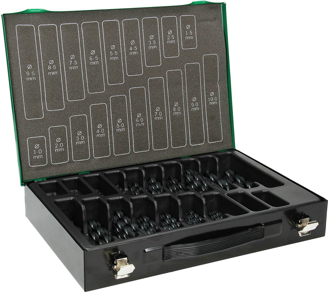 HiKOKI Accessoires 780099 170-delige borenset in cassette HSS-R DIN 338