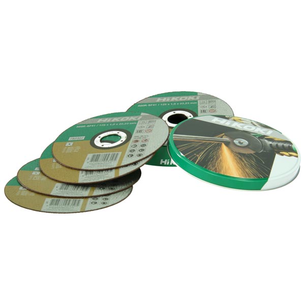 HiKOKI Accessoires 782309 Doorslijpschijf voor RVS/metaal 125 x 1 mm 10 stuks